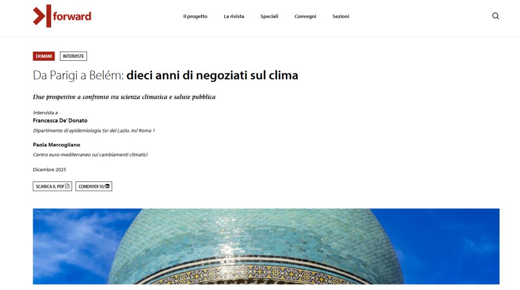 Dal clima alla salute: cosa abbiamo imparato da Parigi a Belém